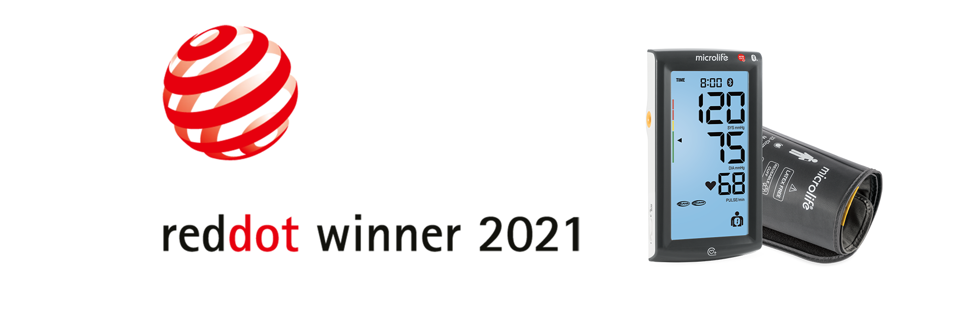 Microlife receives the Red Dot Award: Product Design 2021 the BP A7 Touch BT blood pressure monitor. Microlife AG